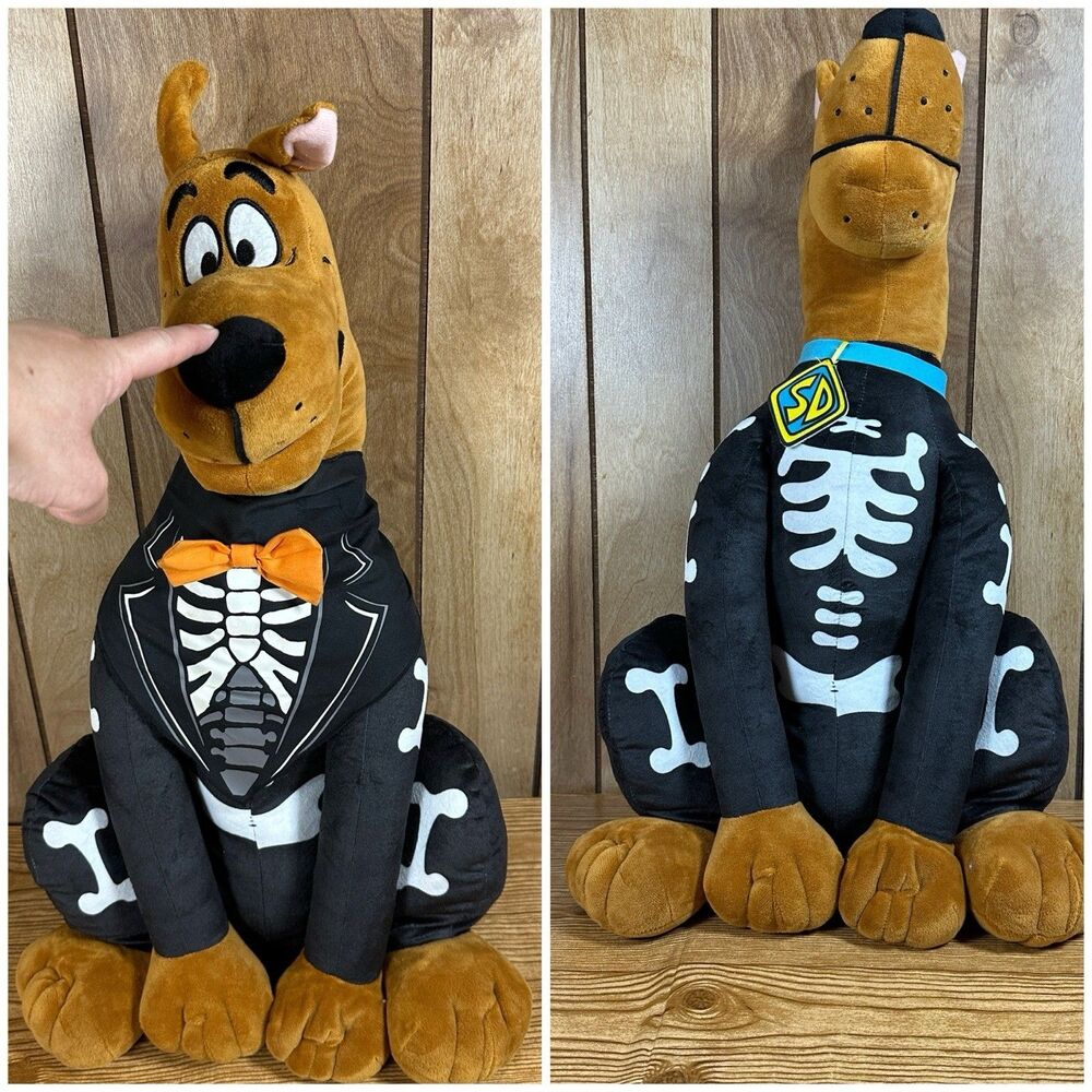 Gemmy Scooby Doo Skeleton Costume Greeter Plush‎ Stuffed Animal 23" Tall